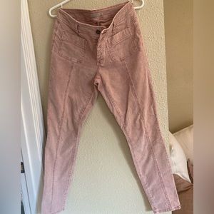 Prana size 6 skinny pink corduroy